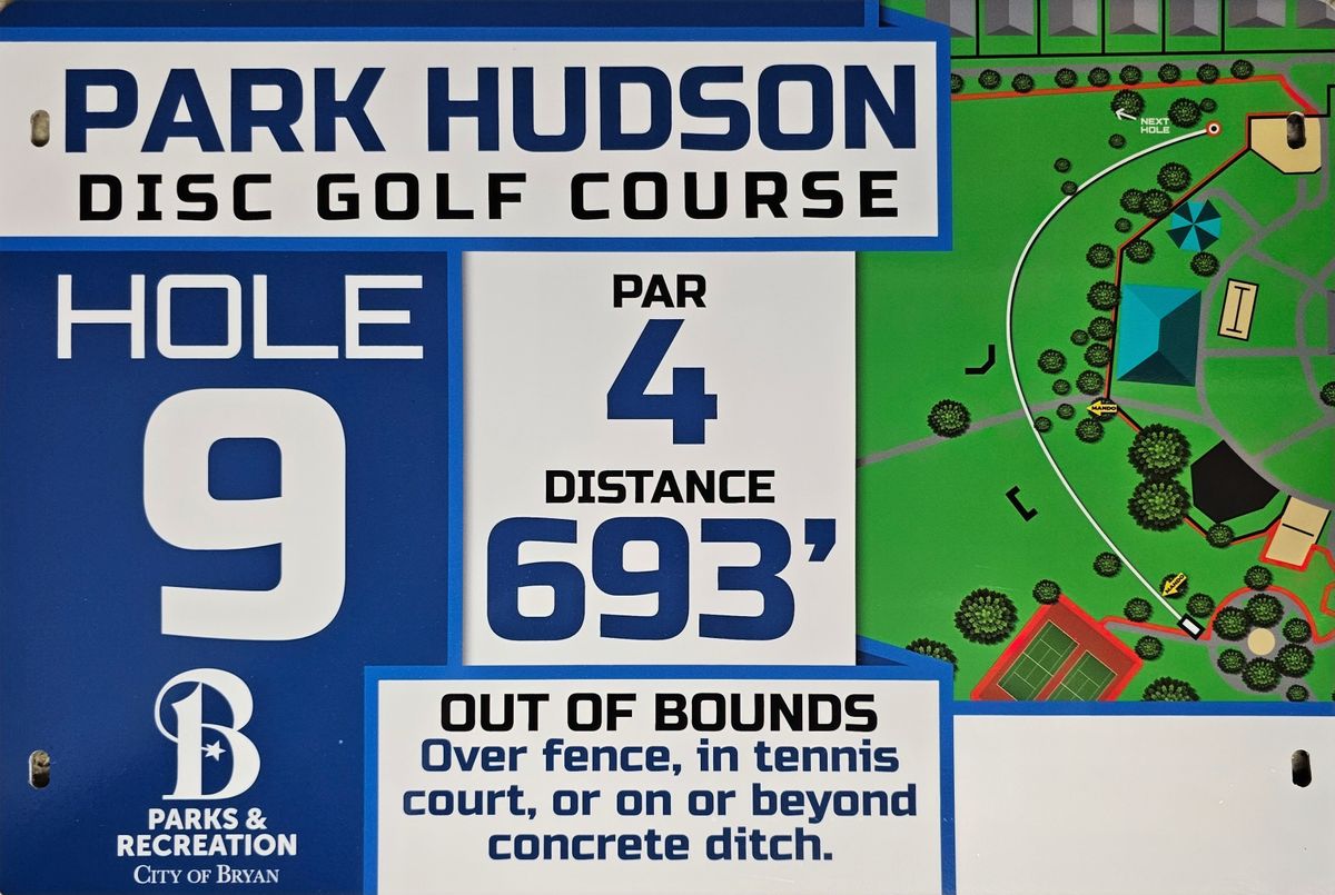 Hole 9 Sign