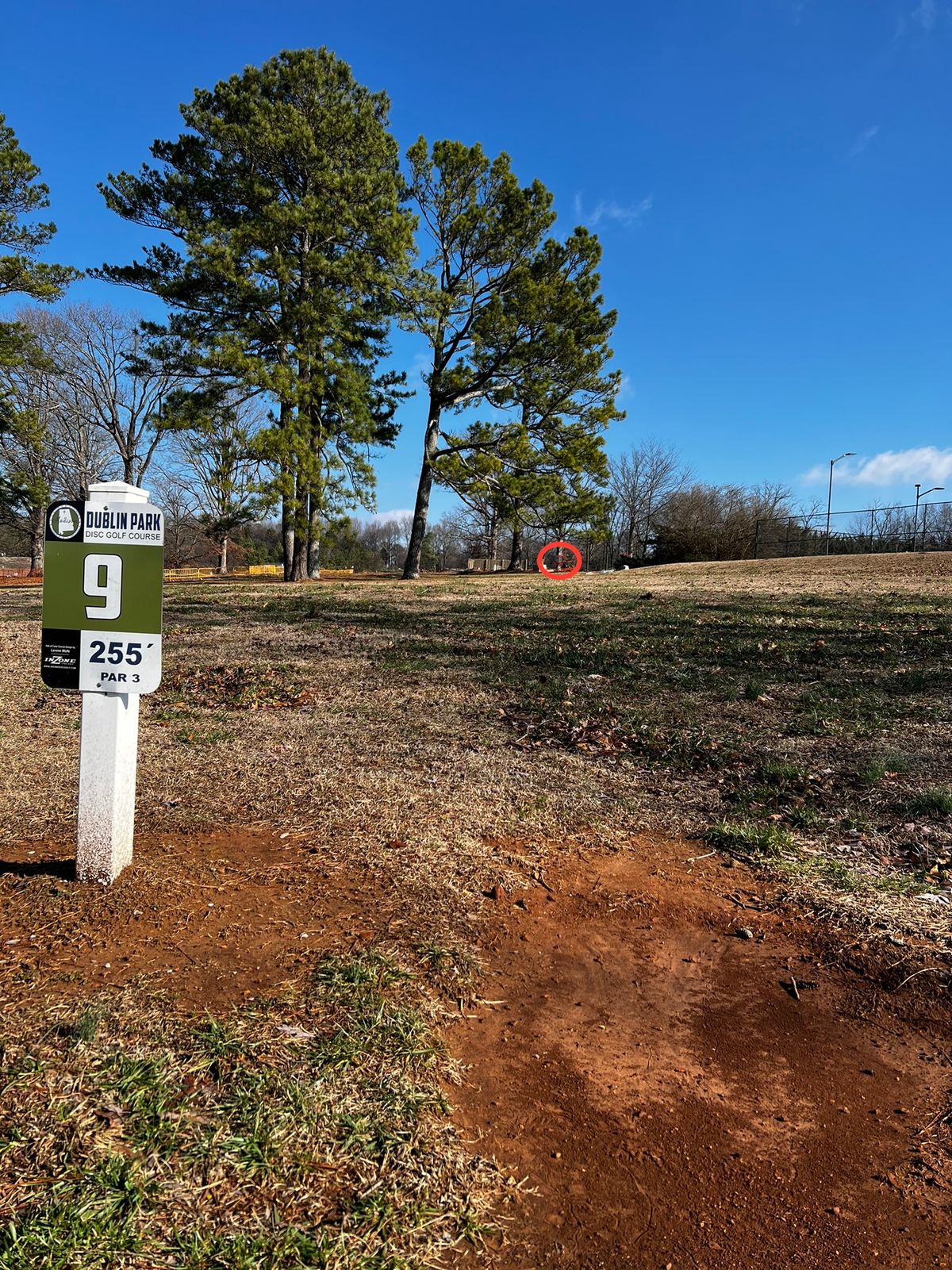 Construction layout: Hole 9