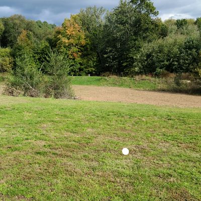 #9 Basket with #1 fairway and basket in background