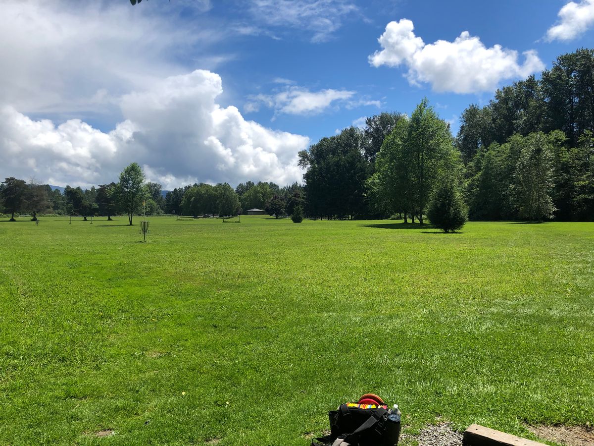 A look across the field from hole 15.