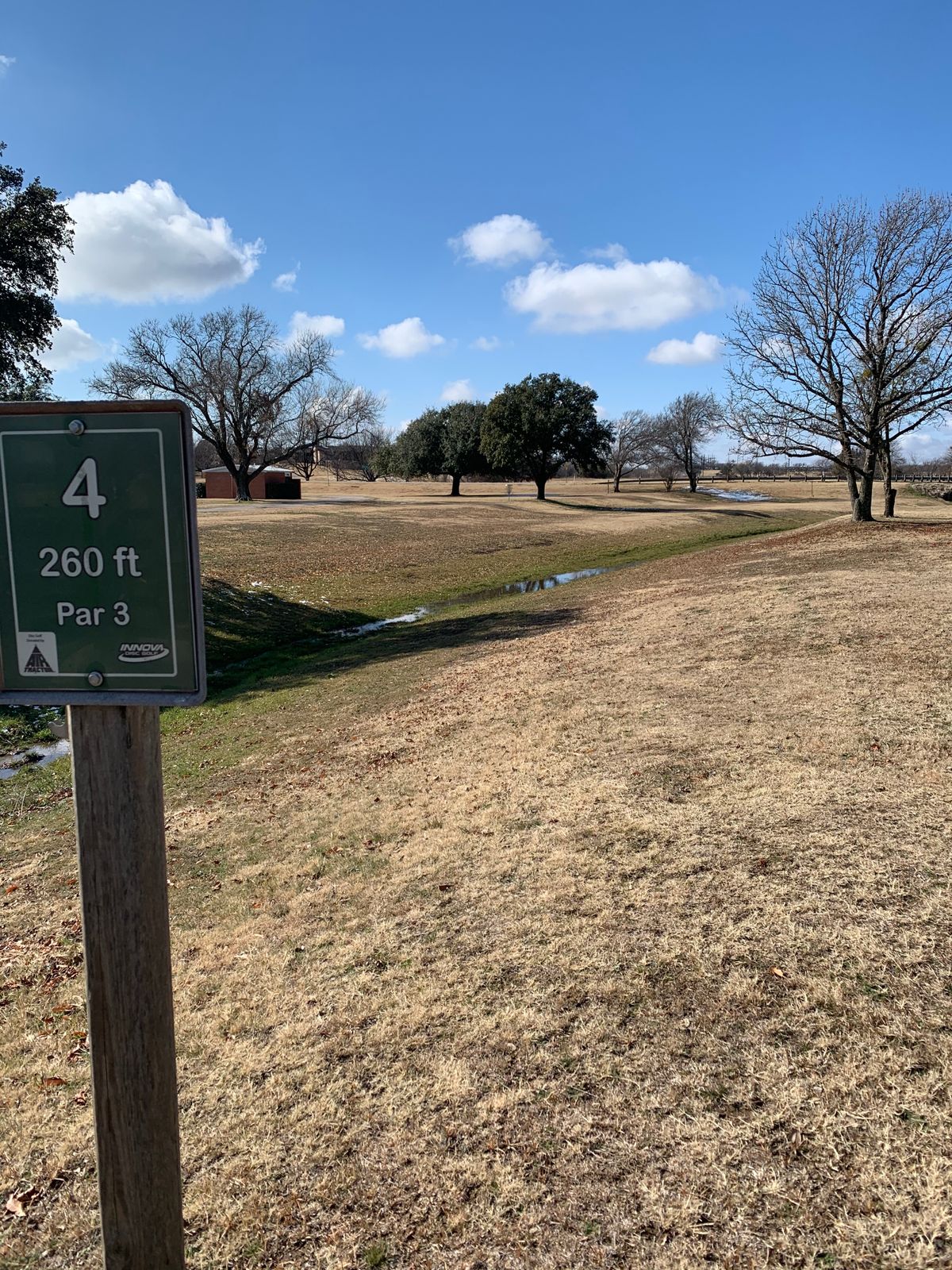 Hole 4 across the creek