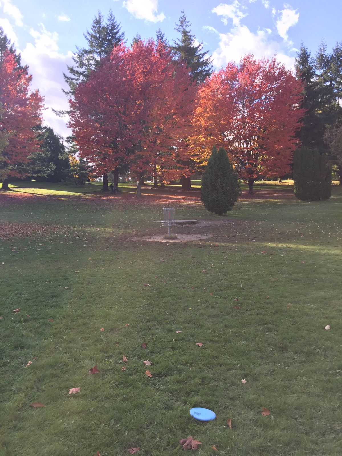 Looking up the hill at hole 5