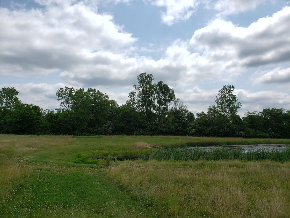 #13 Green Approach and water trap.