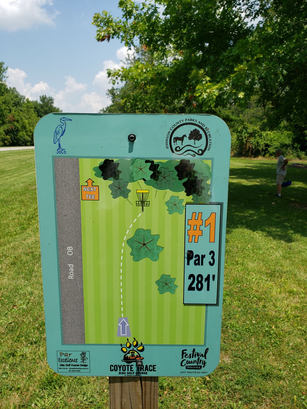 #1 Sign closeup.
