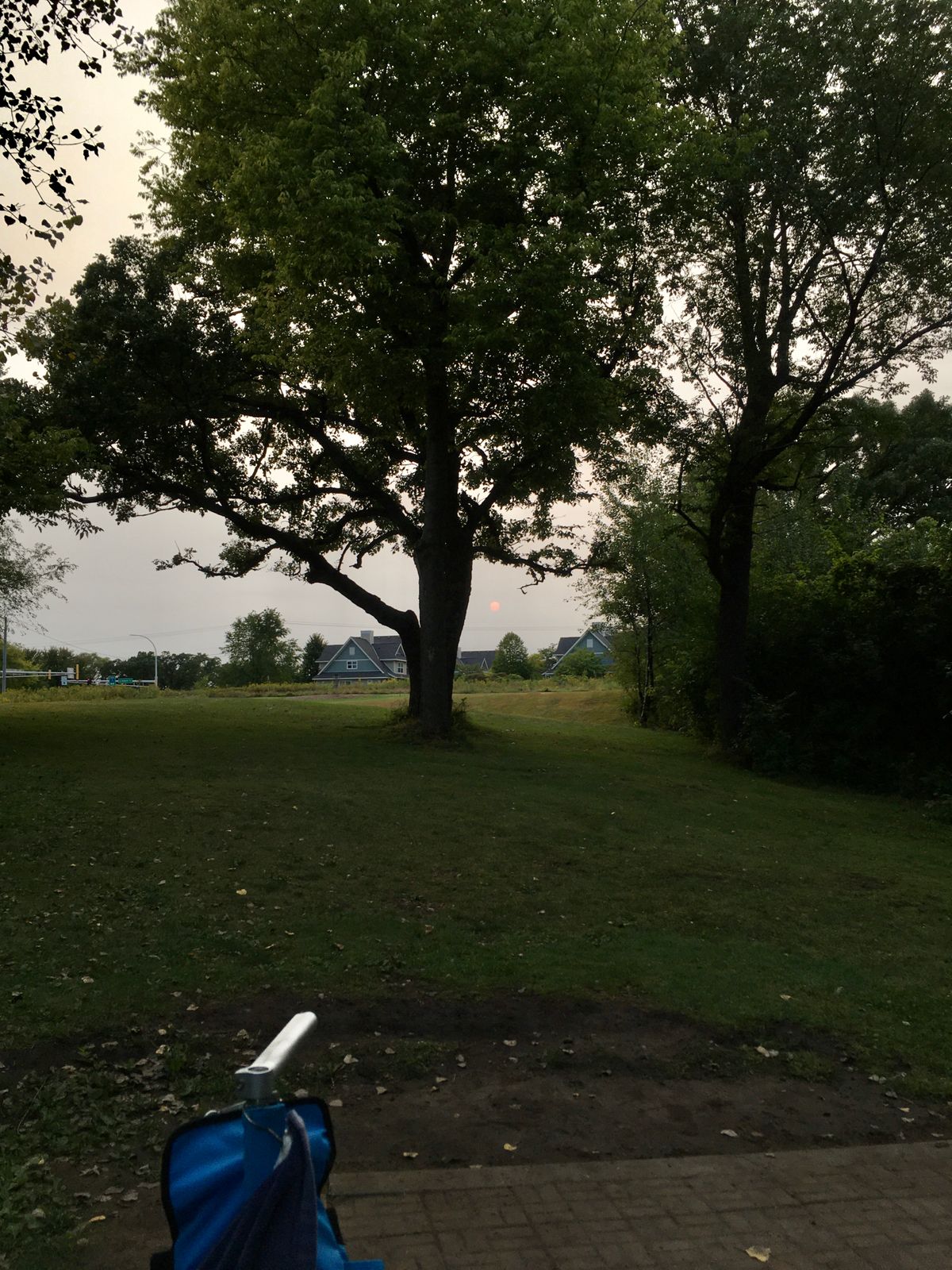 Smokey sunset from 15
