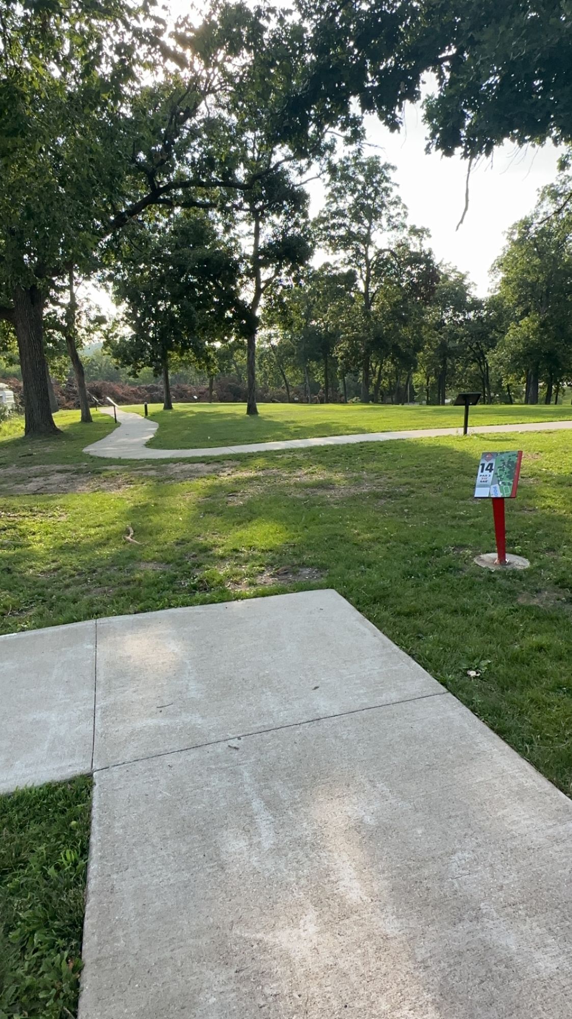 Hole 14 short (City dump with trees currently in background) 07/18/23