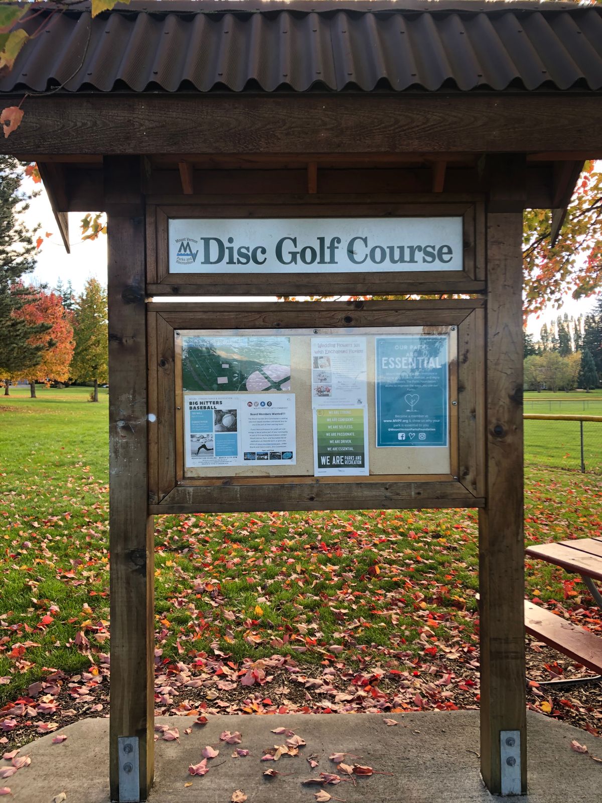 Hole 1 starts here and hole 9 finishes here