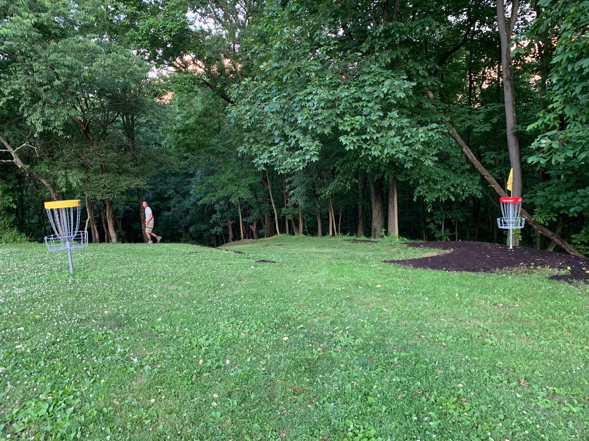 Hole 6 baskets reverse view.