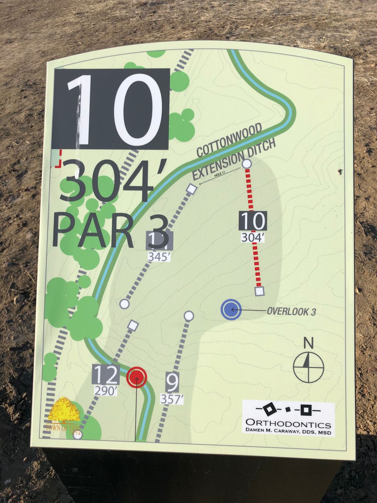 Hole map for #10 - excellent details...!
