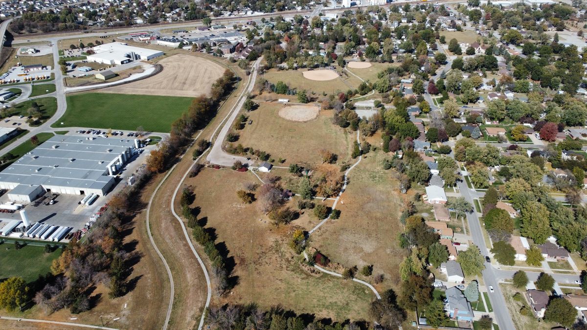 Aerial view of Wayne Park