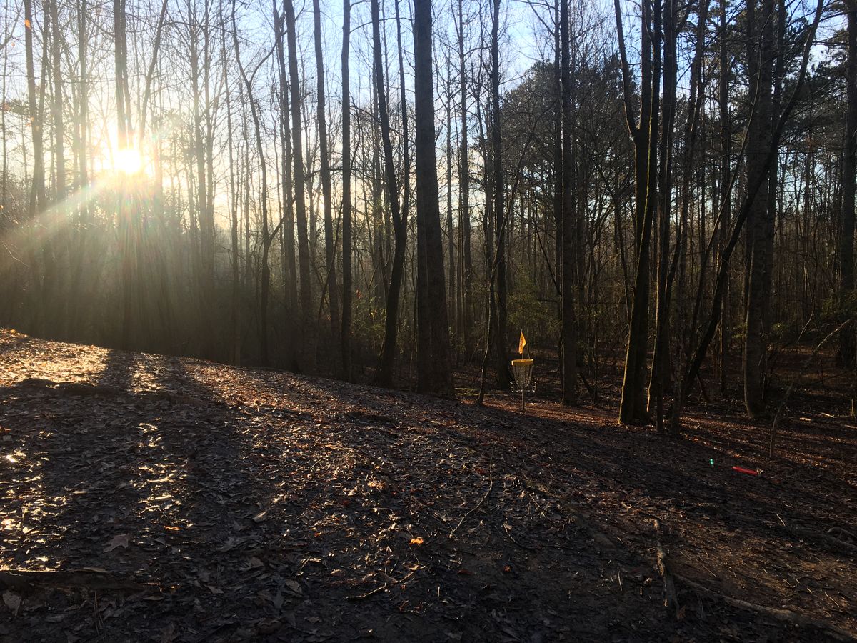 Early morning approach on hole 6.