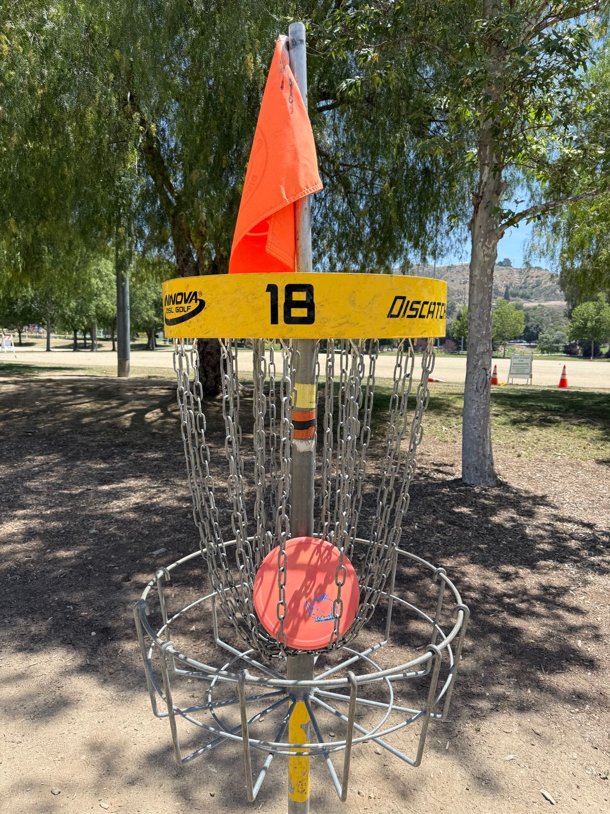 Hole 18 basket