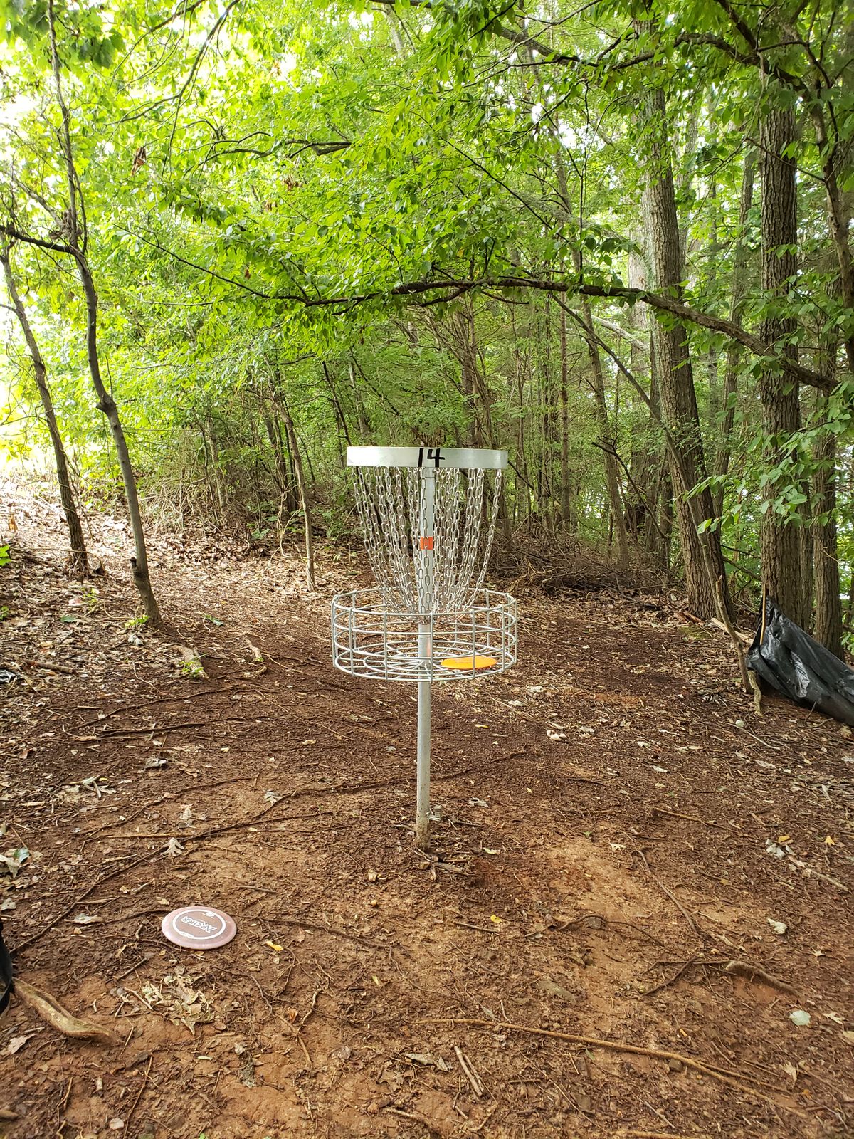 #14 with number "Sharpied" on new basket
