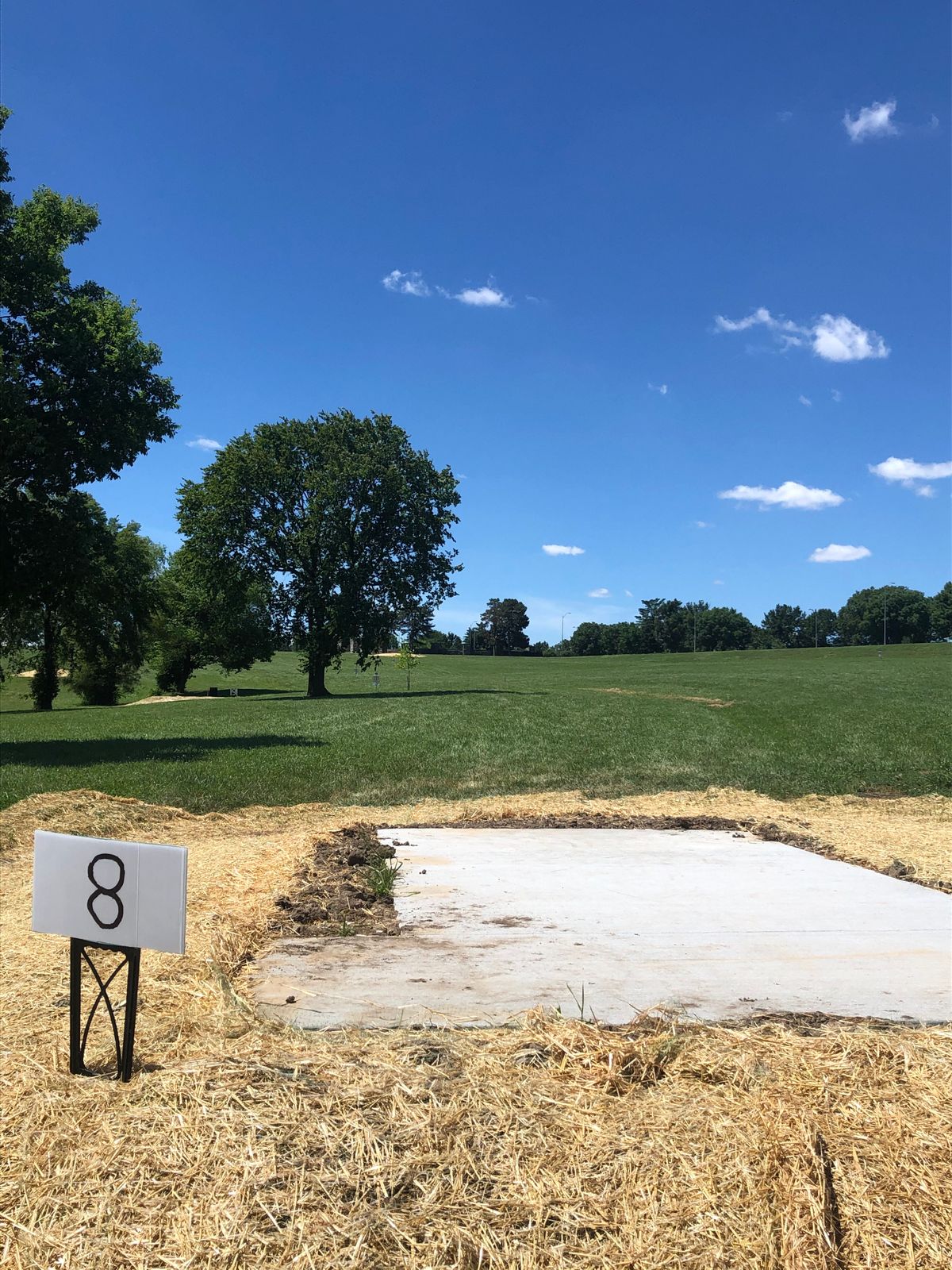 #8 tee pad to basket