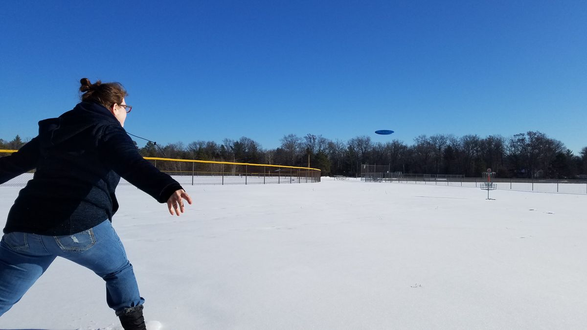 Snow one can stop us from throwing 😁