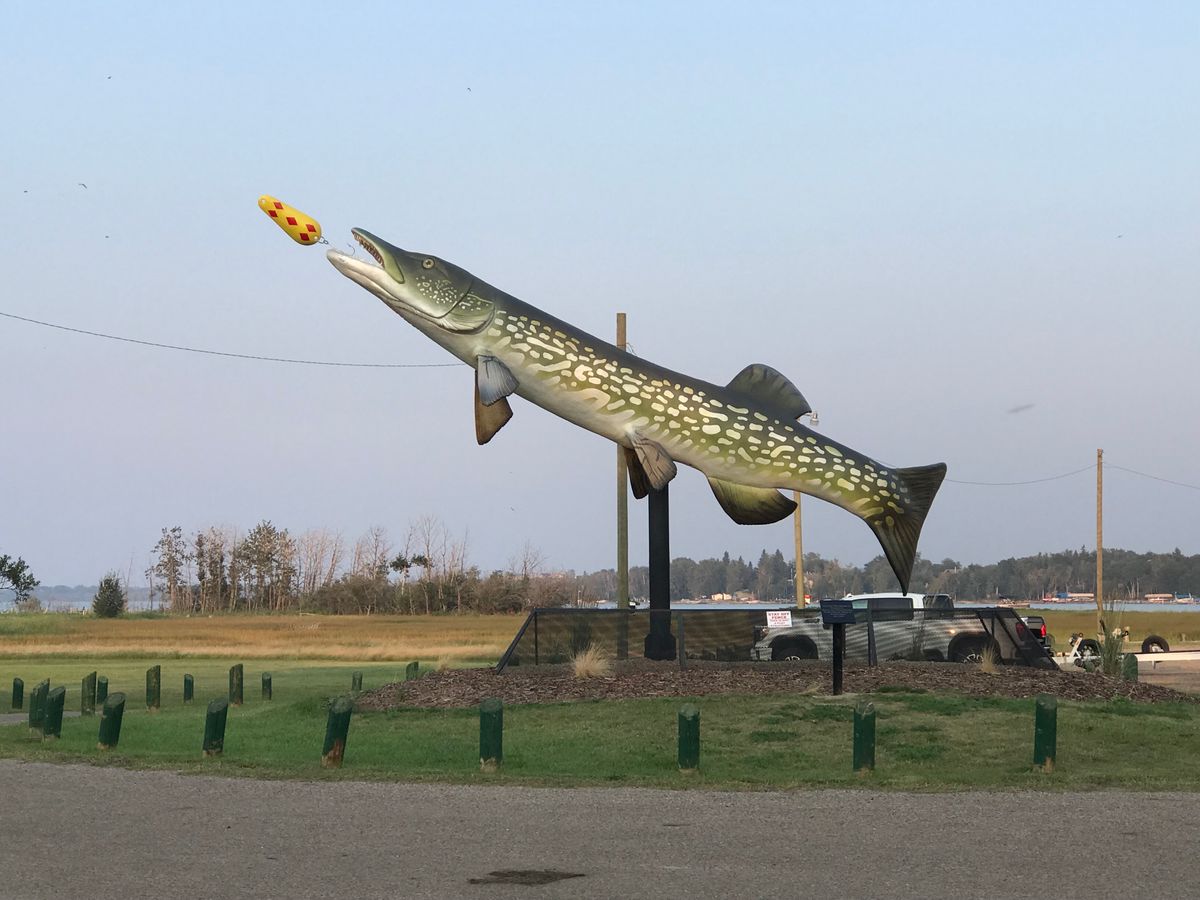 The big Pike between hole 2 and 3 is the best place to park your vehicle.