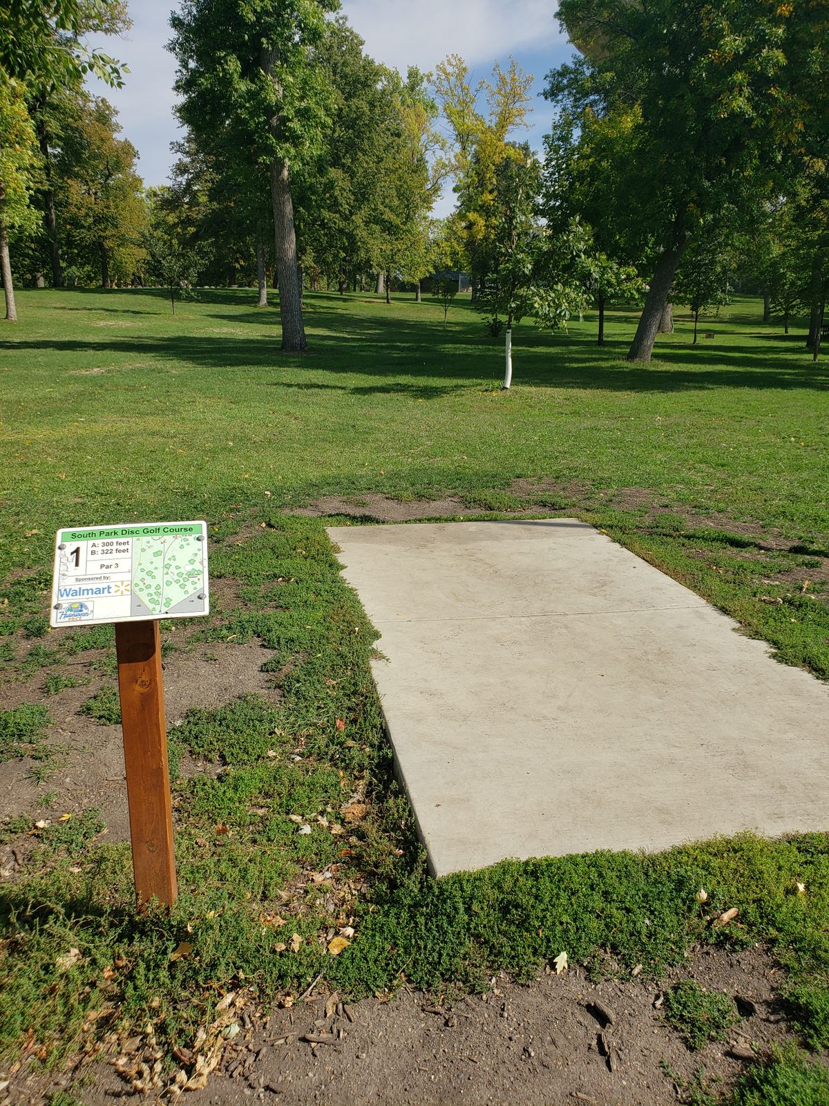Hole 1 Tee box