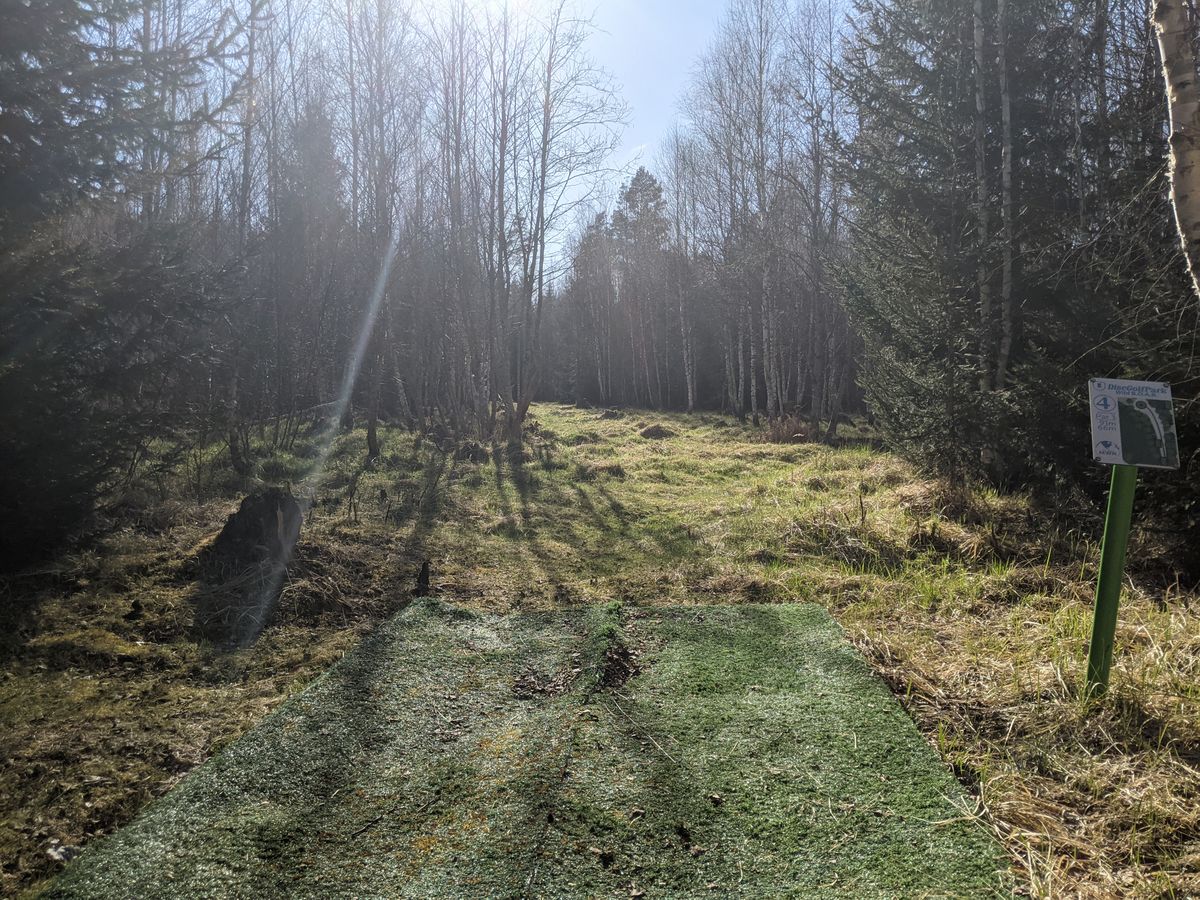 Hole 4: Tunnel straight shot with slight left curve
