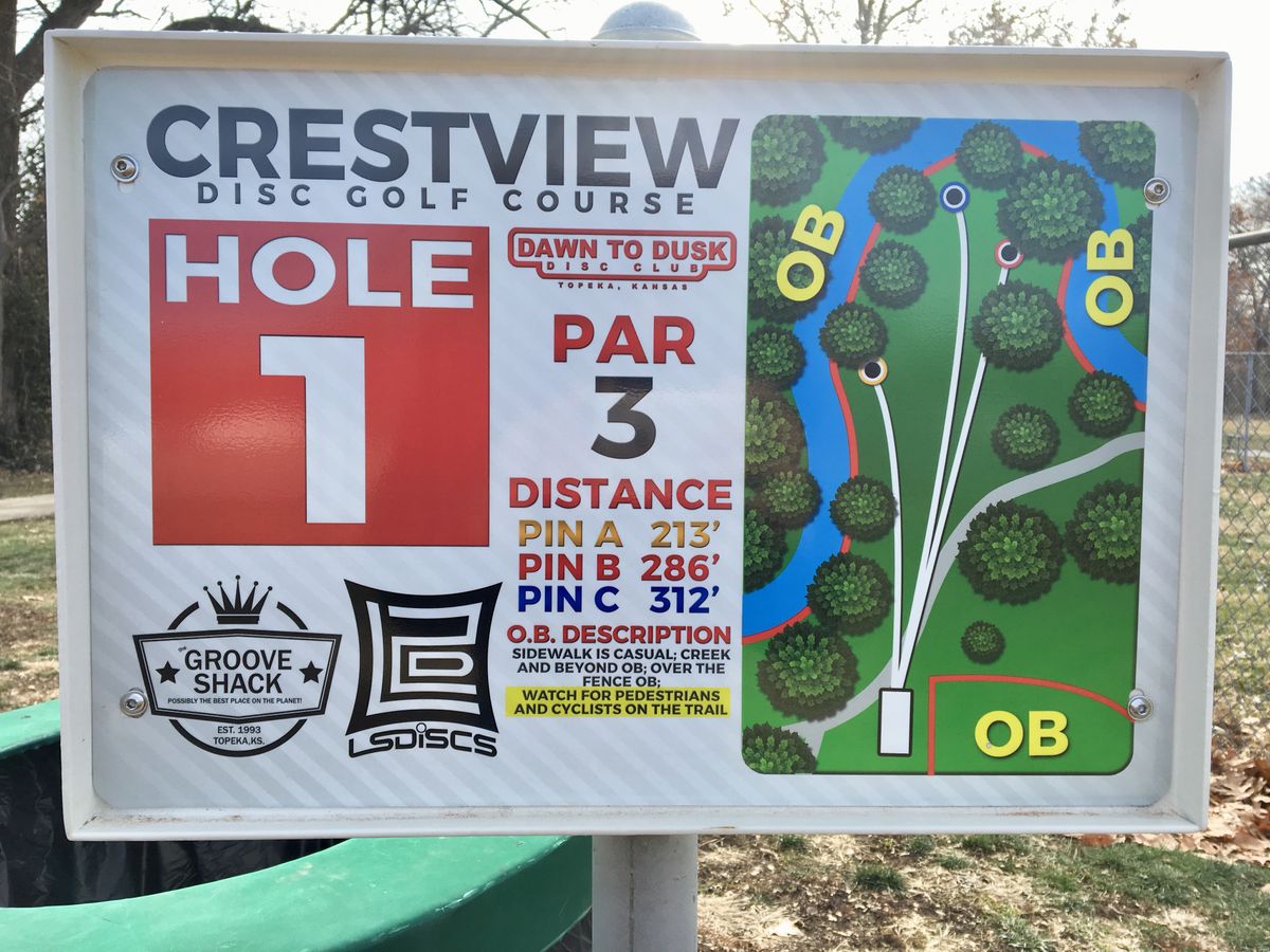 Hole 1 Tee Sign