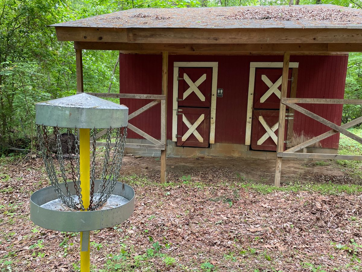 Outhouse style restroom