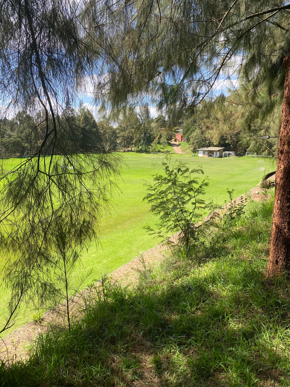 Tee off of hole 18