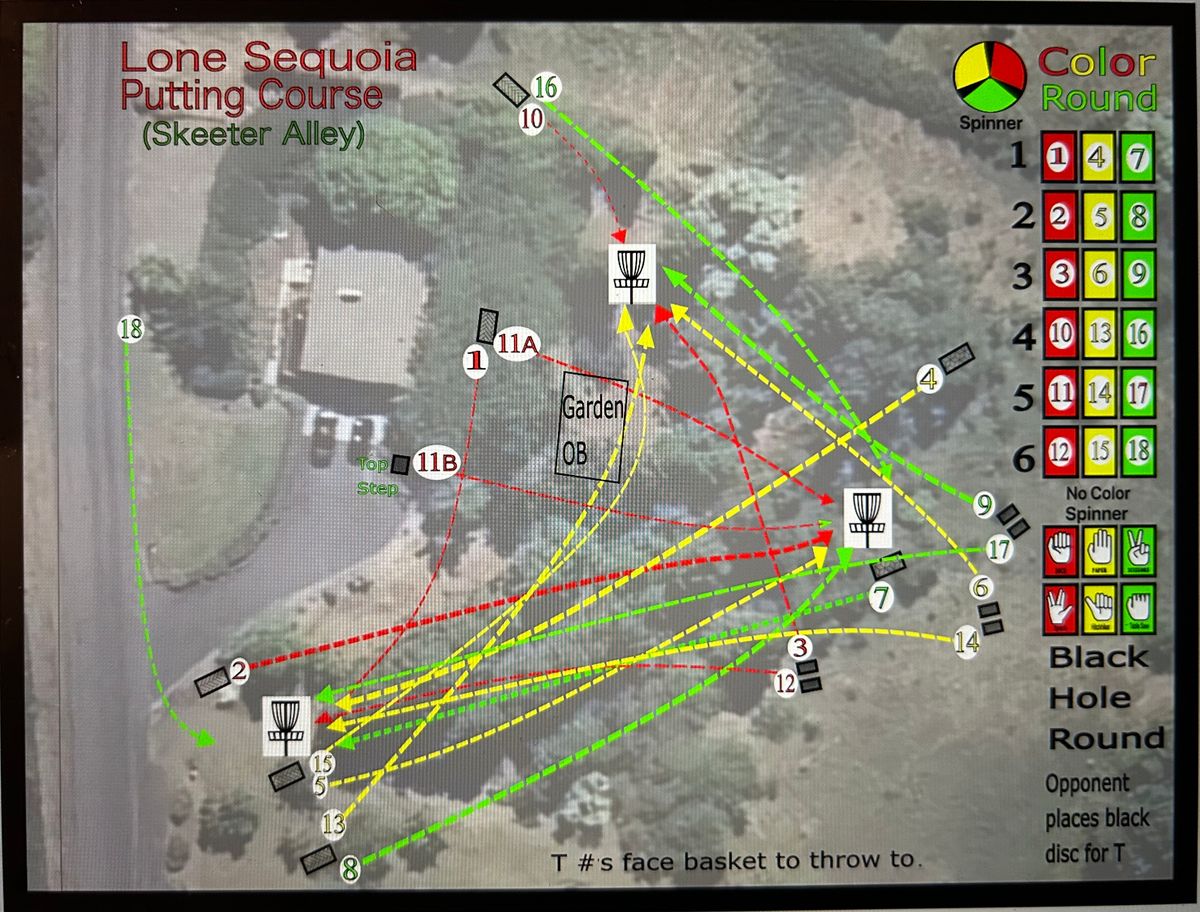 Lone Sequoia (Skeeter Alley) course layout.