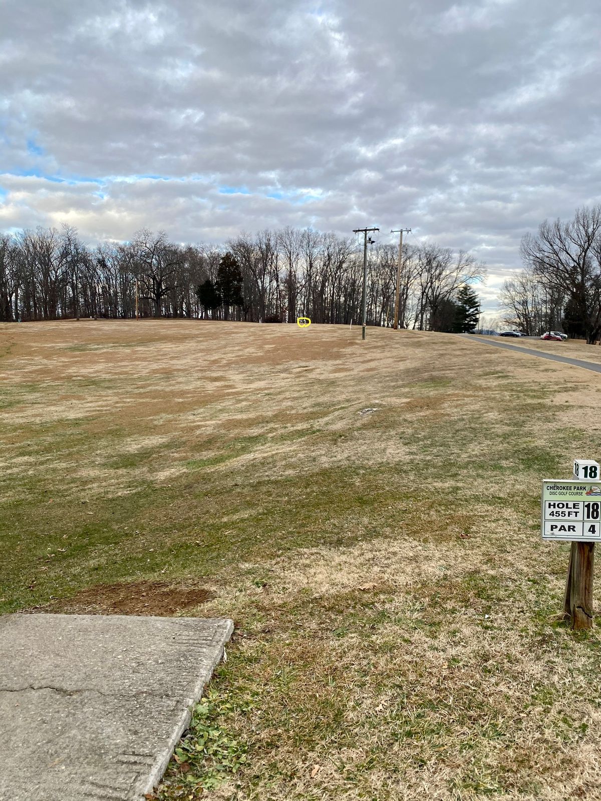 Hole 18 tee
