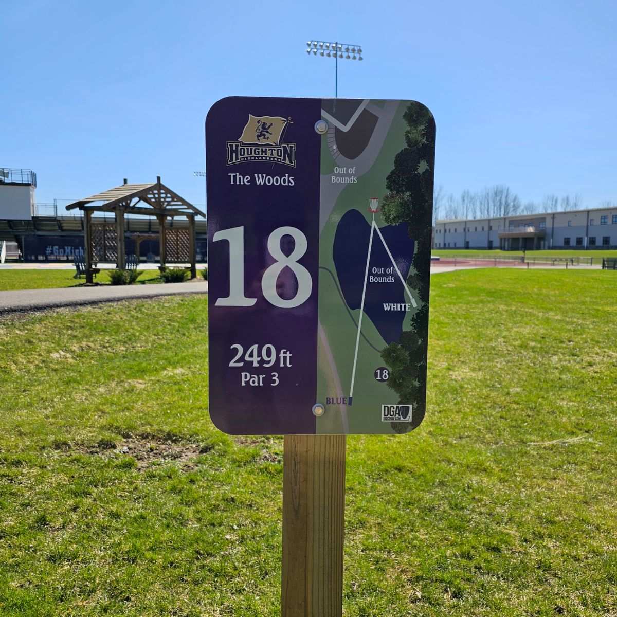 Signage for Hole #18