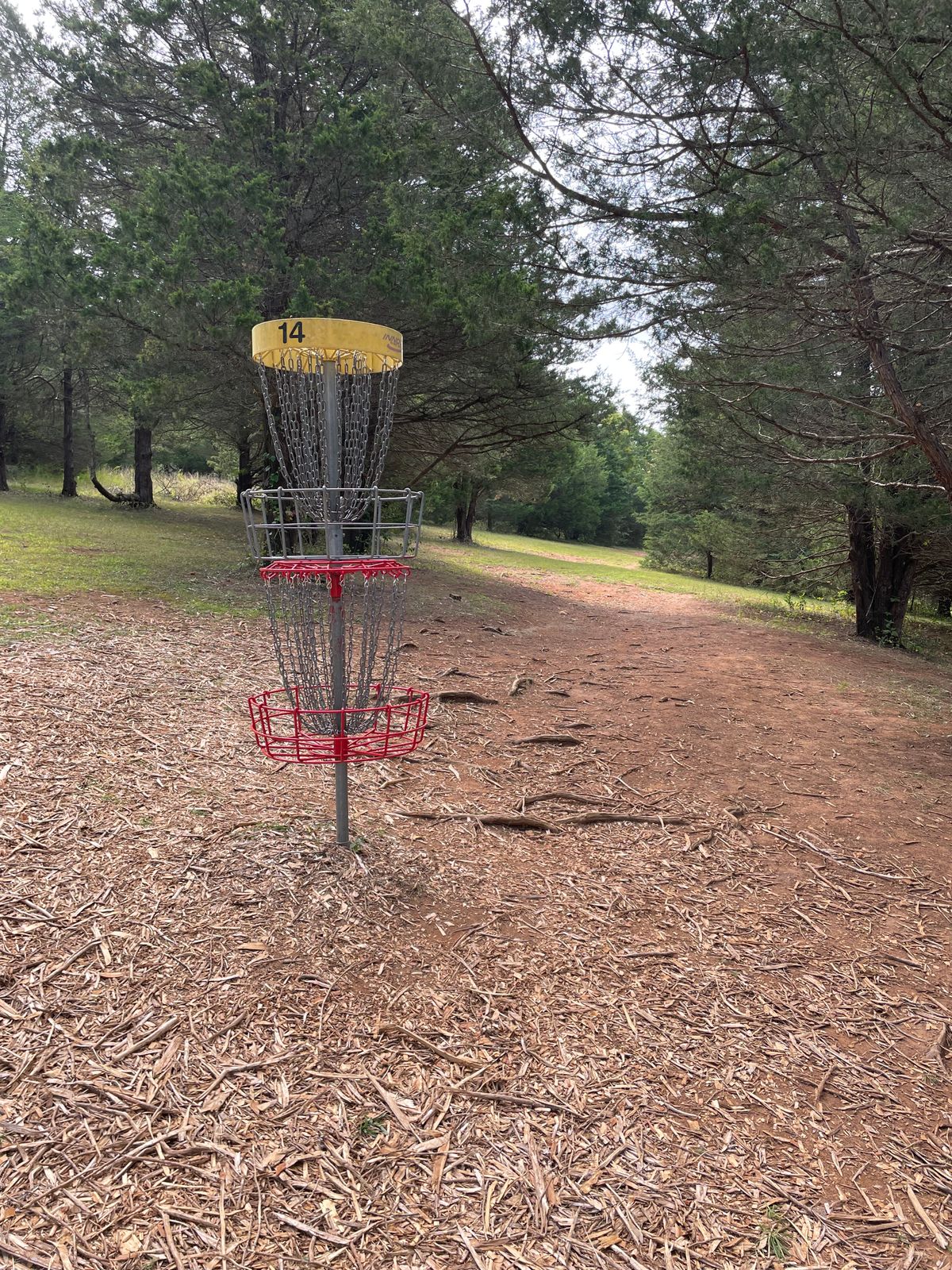 Stacked Yellow and Red baskets at 14