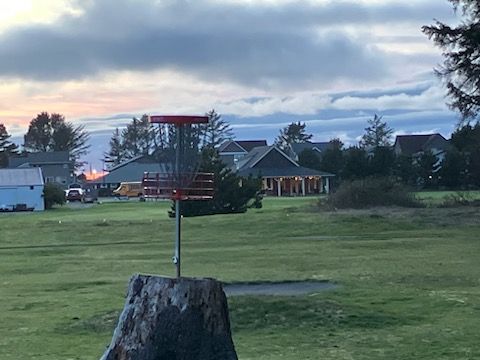 Looking back to the clubhouse, wishing I had grabbed a wrap and a brew...