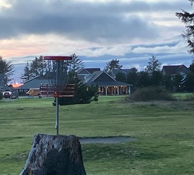 Looking back to the clubhouse, wishing I had grabbed a wrap and a brew...