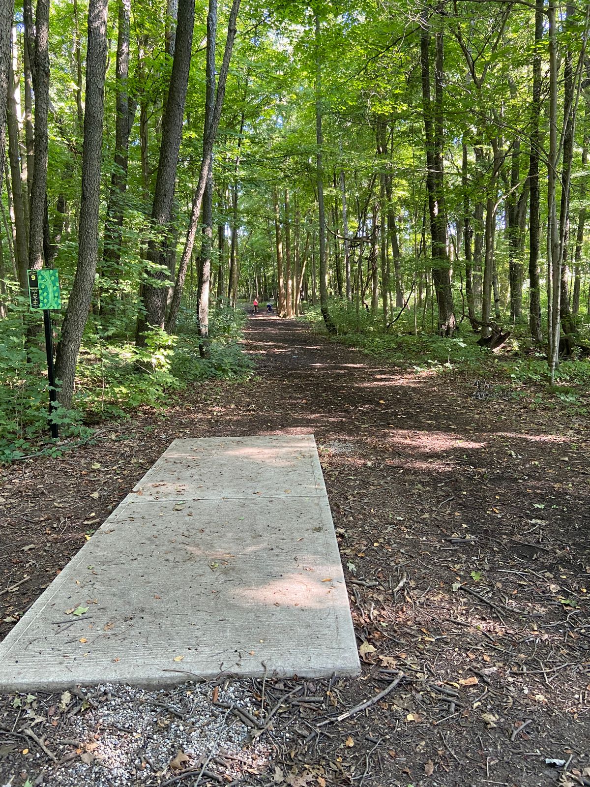 Hole 9 teepad looking down fairway