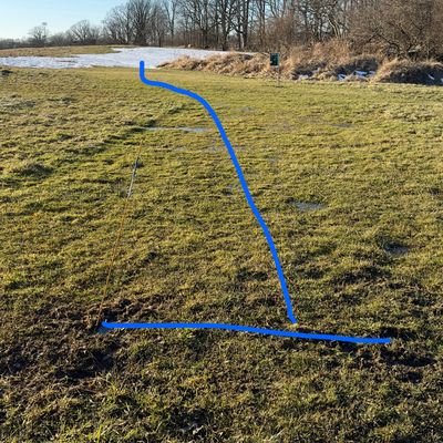 Blue marker
Fairway Line for Hole #5