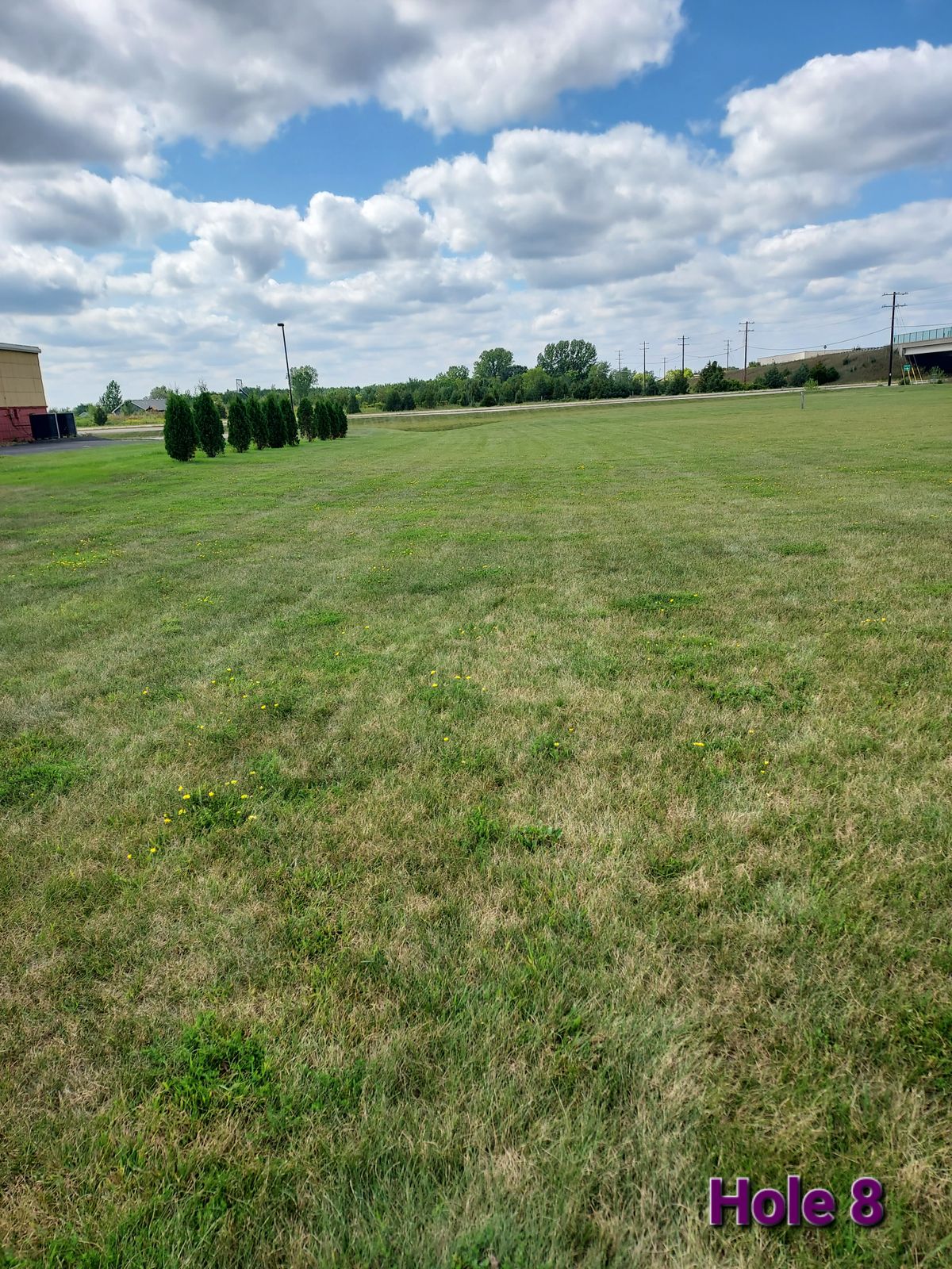 Hole 8 from the tee pad