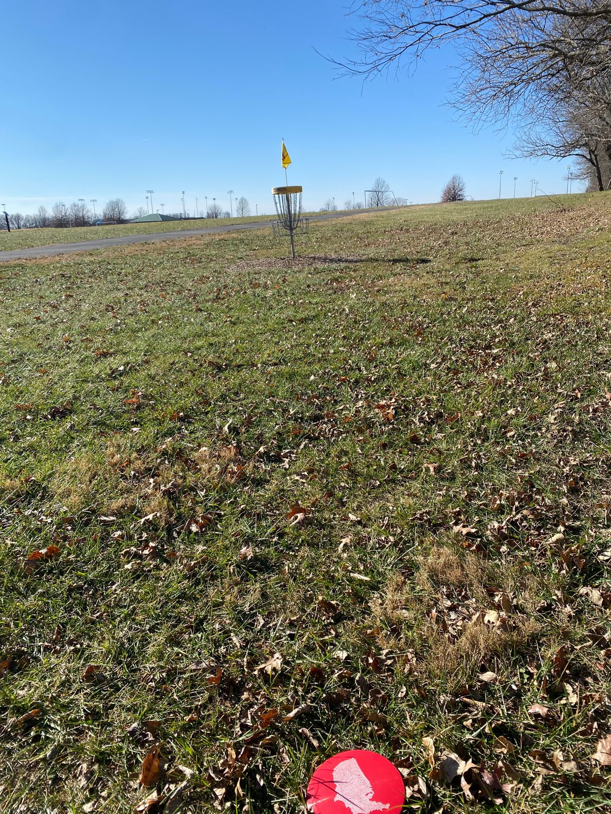 Basket to 15. One of the harder holes.