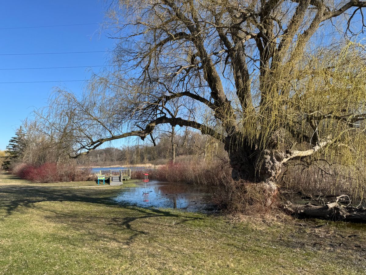 Hole 3 completely flooded out in mid April.