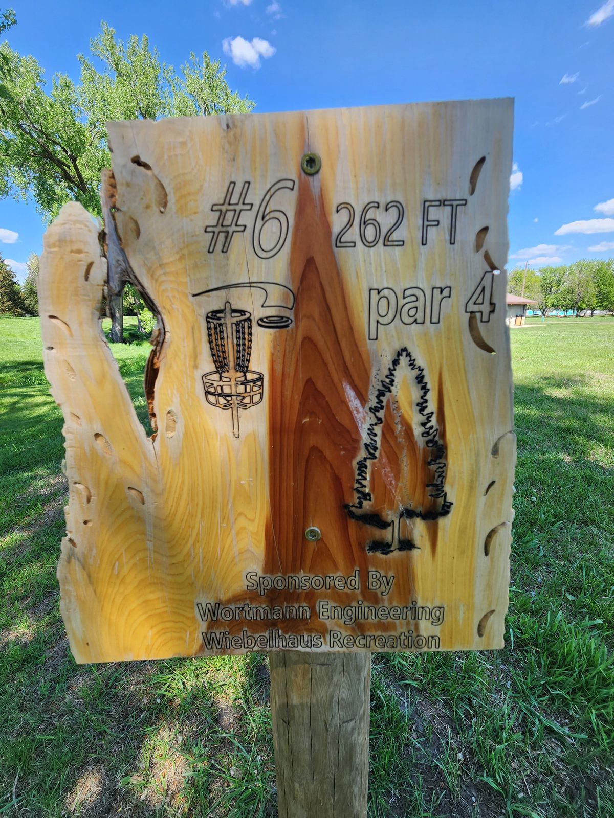 Hole 6 Tee Sign