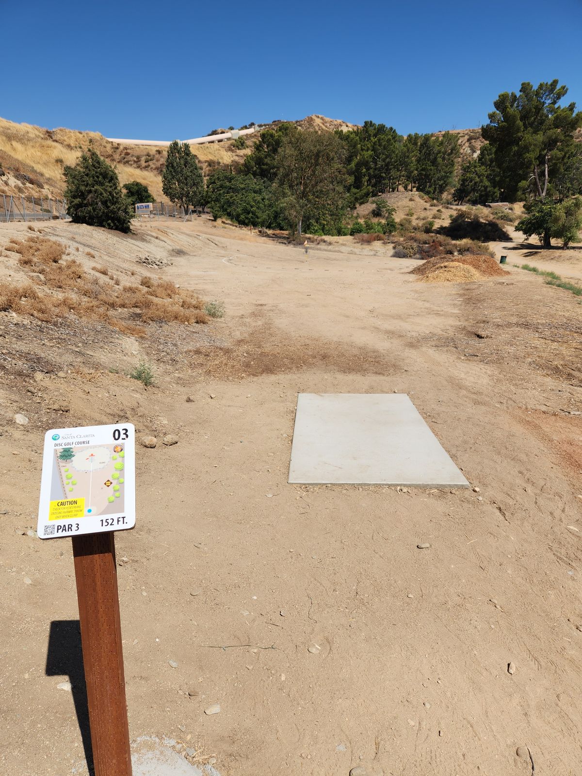 Hole 3 tee pad (pov)