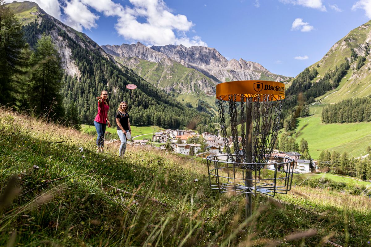 Discgolf-Parcours Samnaun, © Andrea Badrutt, Chur