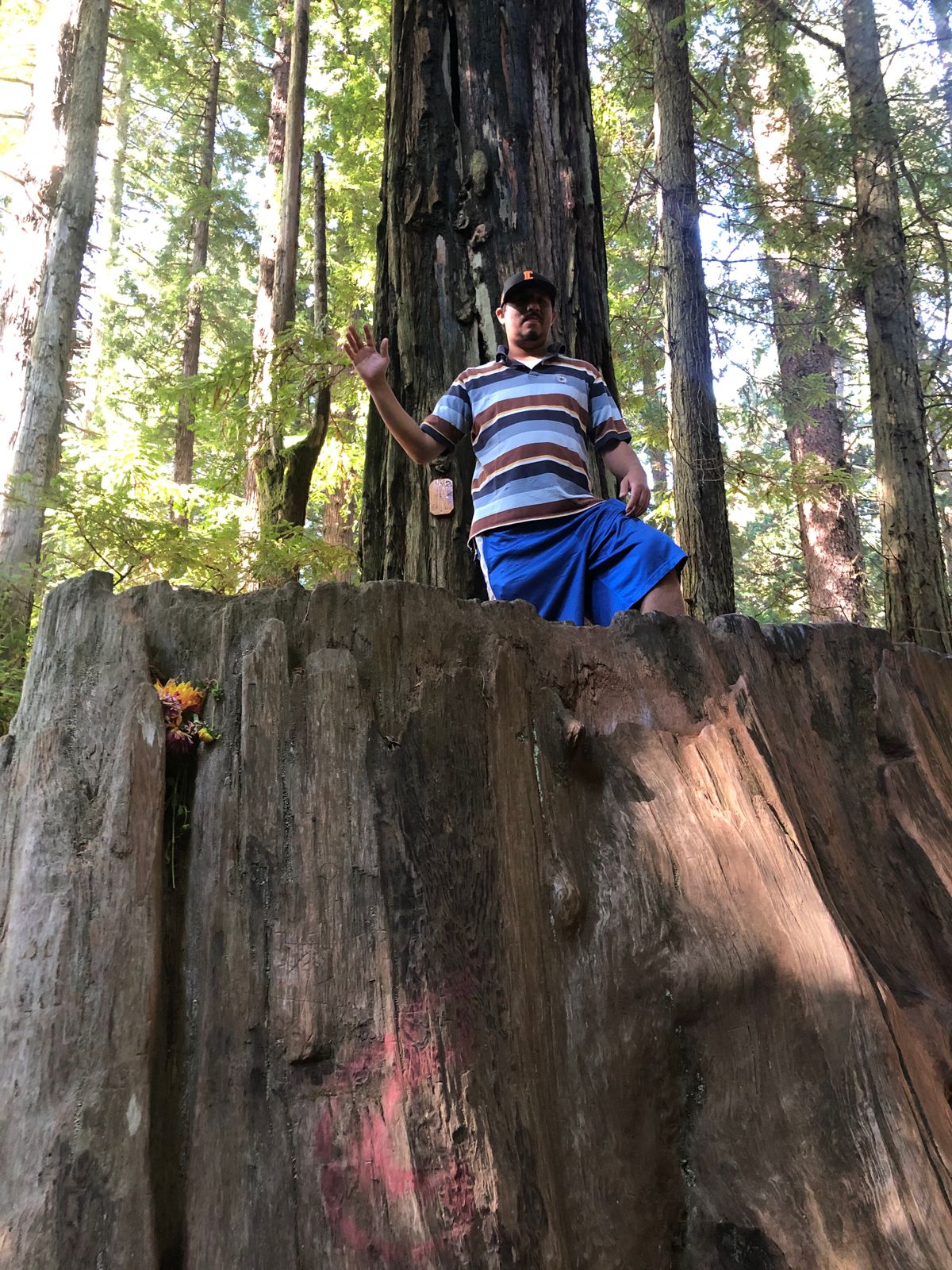 On top of hole 2’s tee pad