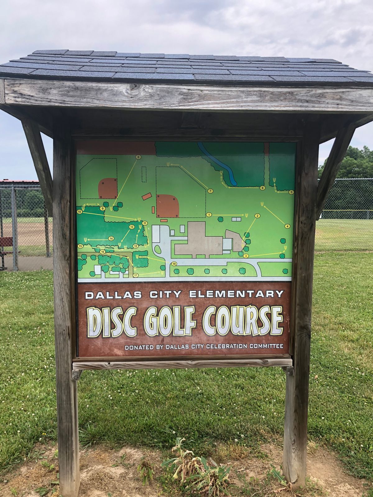 Course is centered around a school ground