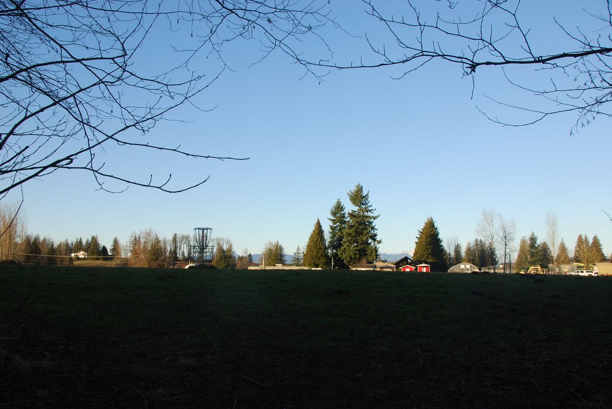 View of Hole 5, 7, and 9's basket