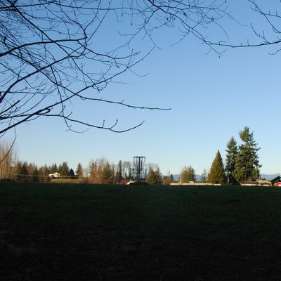 View of Hole 5, 7, and 9's basket