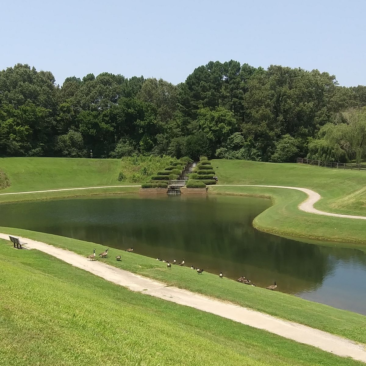 Hole 17 water carry.