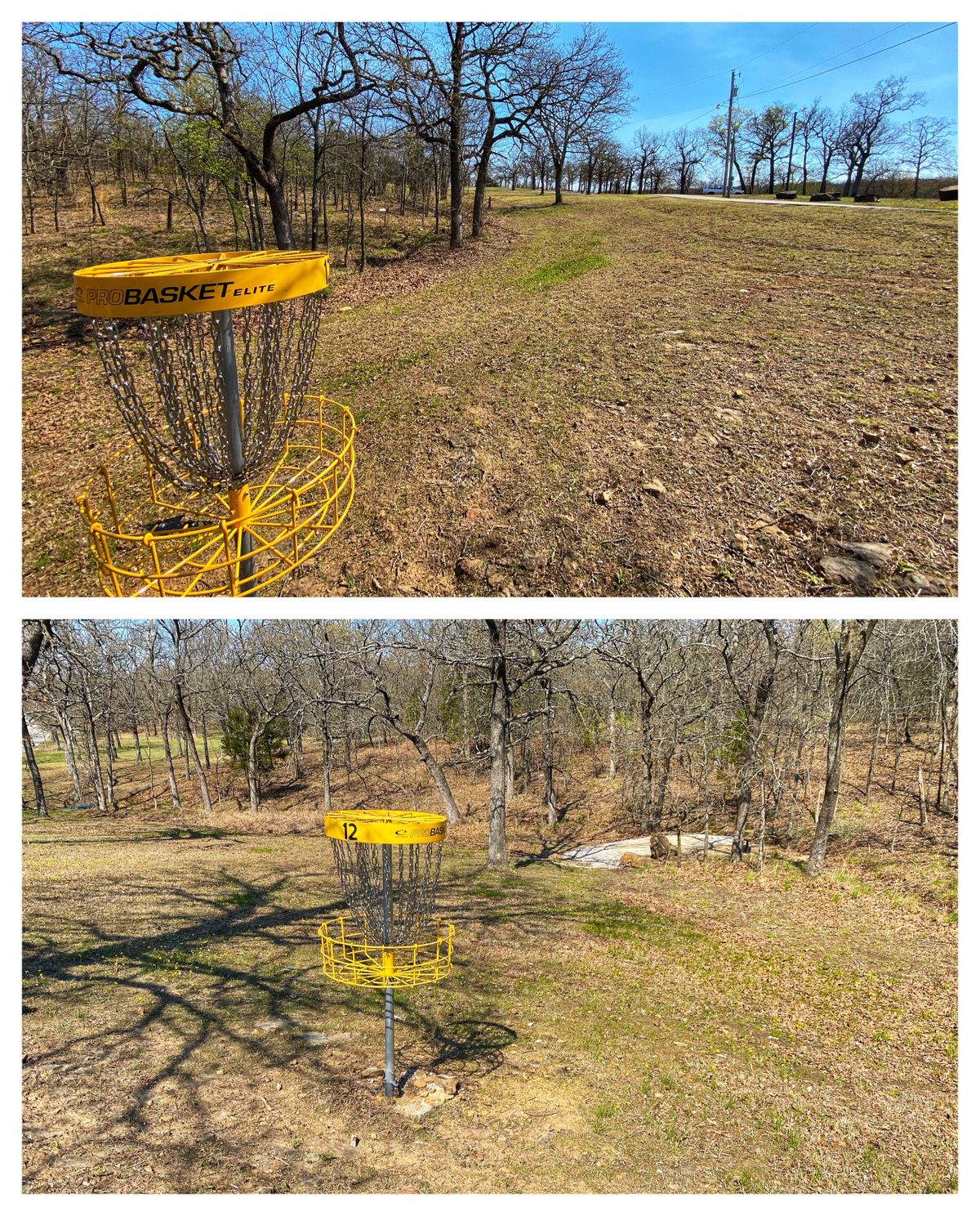 #12 green - top –> back up fairway : bottom –> looking north