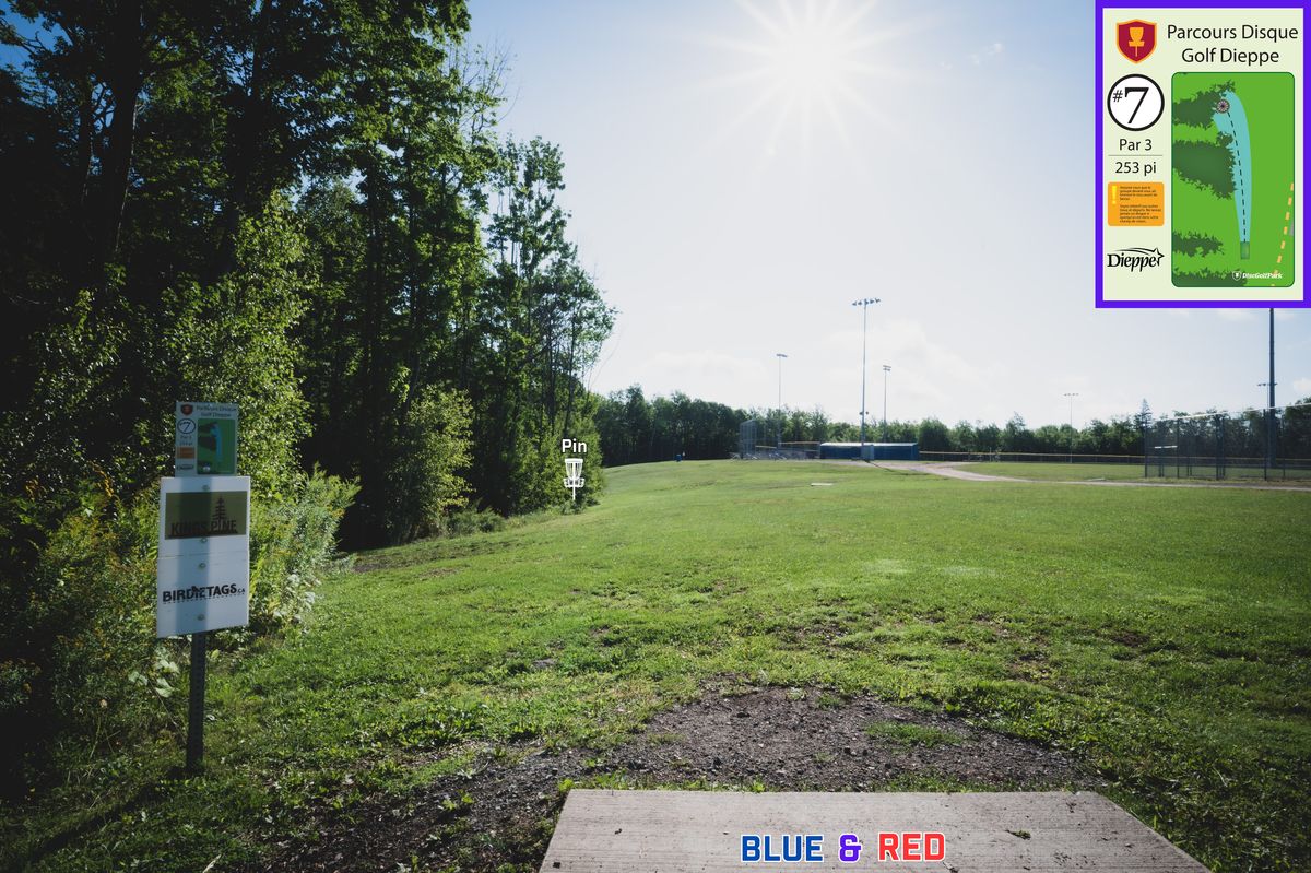 Hole 7 Blue & Red Tee