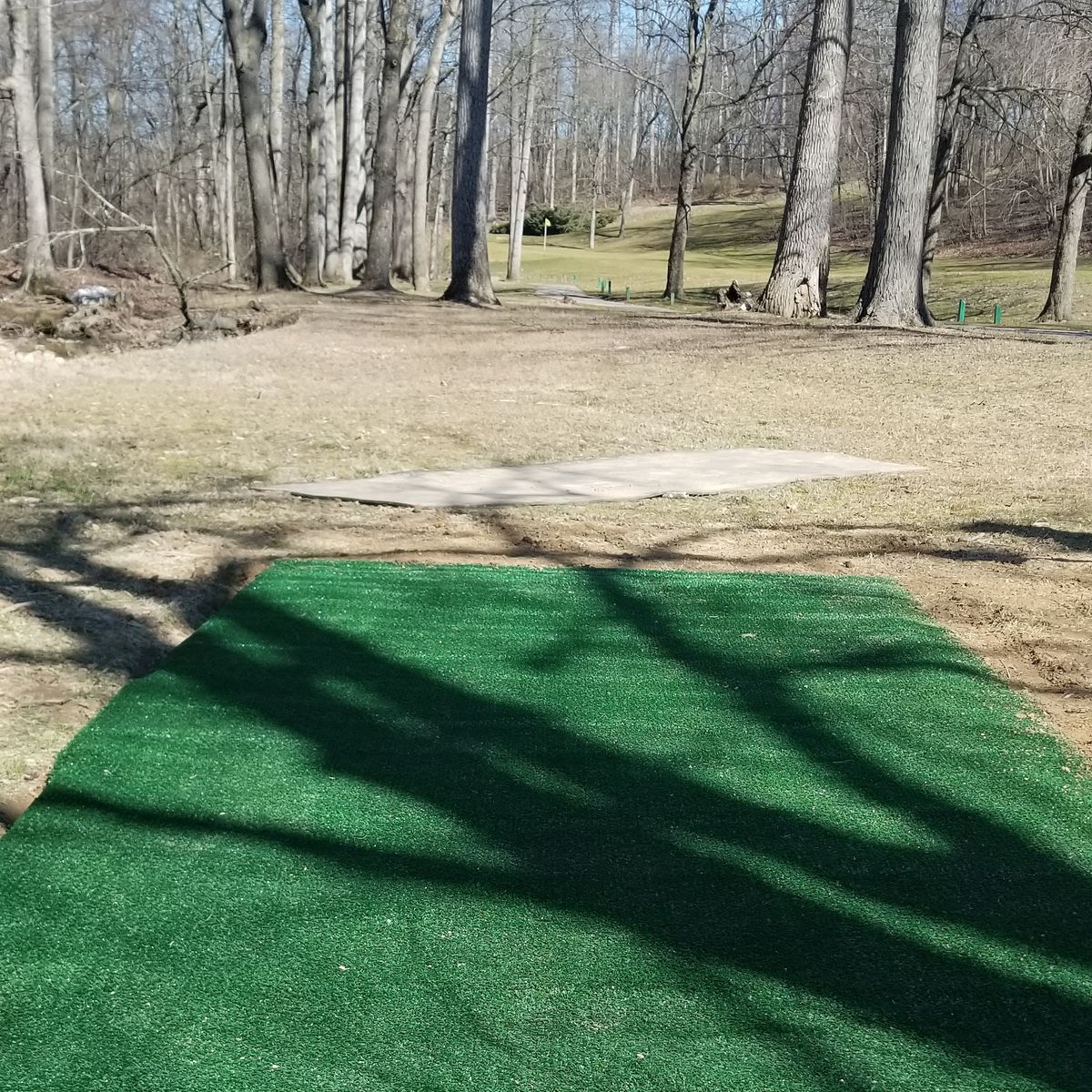 New hole 3 turf pad