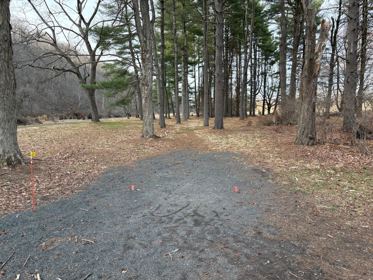 Proposed hole 13 shares the gravel pad.
