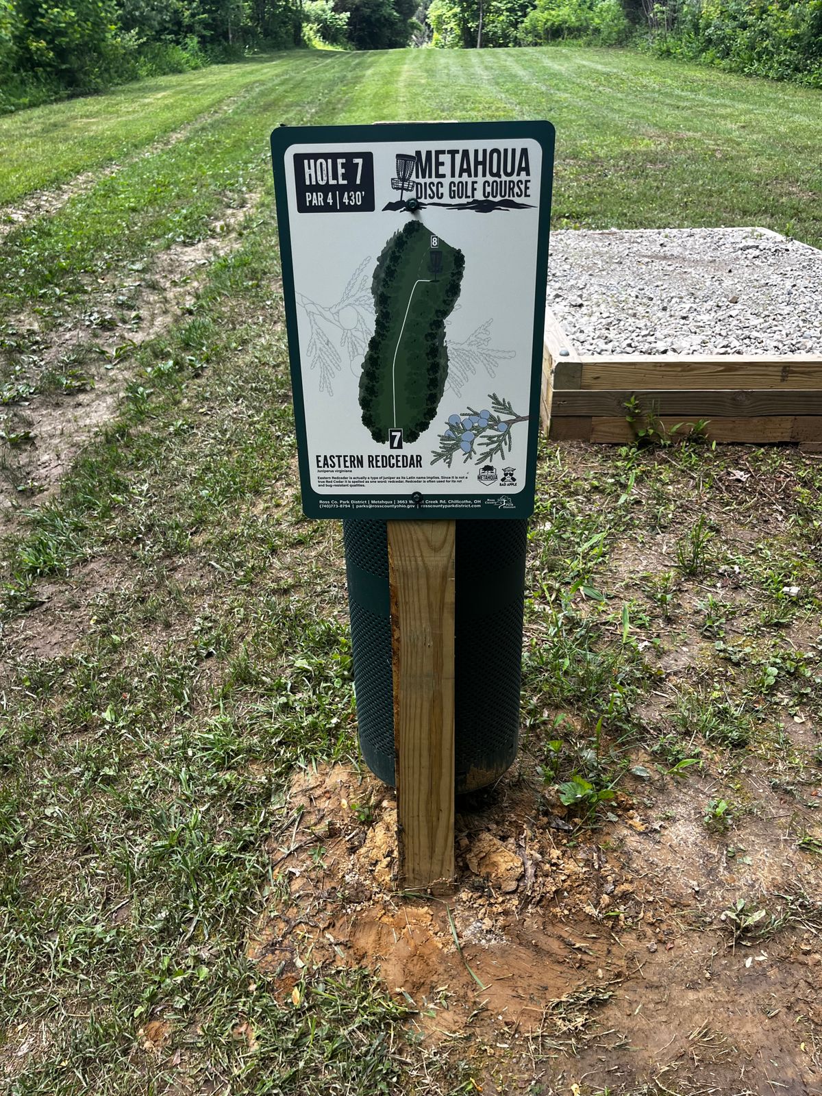 Hole 7 tee sign