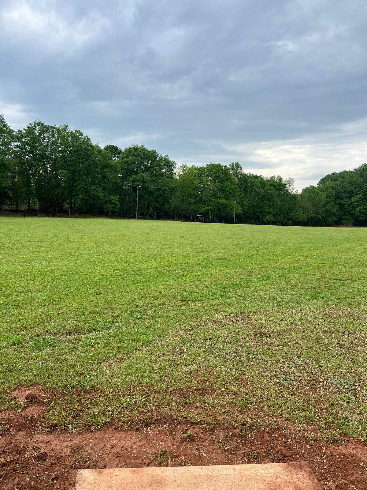 Hole 5 is the longest hole on the course, but wide open to really let you see your disc fly.